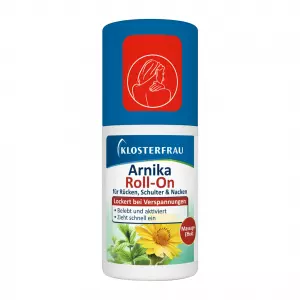Klosterfrau Arnika Roll-on für Rücken Schulter und Nacken, Клостерфрау Арника ролл-он, роликовый массажер с лечебной суспензией