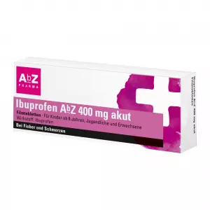 Ibuprofen AbZ 400 mg akut Filmtabletten, AbZ ибупрофен 400 мг, таблетки с пленкой