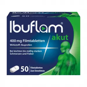 Ibuflam akut 400 mg Filmtabletten, Ибуфлам 400 мг, таблетки Ибупрофена с пленочной оболочкой