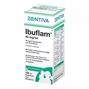 Ibuflam 4% Suspension zum Einnehmen, Ибуфлам 4%, ибупрофен, пероральная суспензия