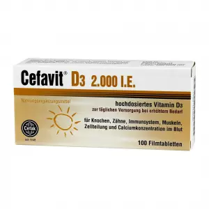 Cefavit D3 2.000 I. E. Таблетки, Покрытые Оболочкой