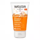 Weleda Kids 2in1 душ и шампунь фруктовый апельсин