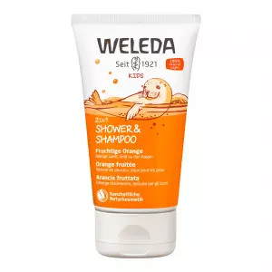 Weleda Kids 2in1 душ и шампунь фруктовый апельсин