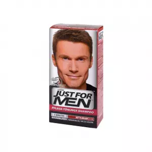 Just for Men Care-тонирующий шампунь среднего коричневого цвета