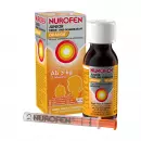 Nurofen Junior Fieber- und Schmerzsaft Orange 40 mg/ml, сироп для детей от лихорадки и боли, ибупрофен 40 мг/мл