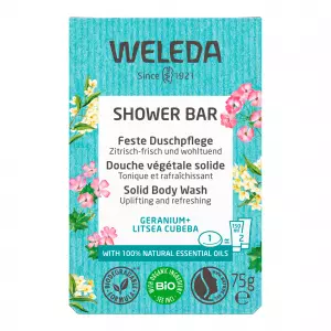 Твердый душ для душа Weleda Герань + Лицея Кубеба