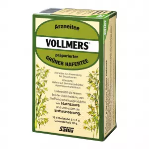 Приготовленный зеленый овсяный чай Vollmers