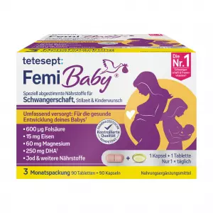 Таблетки с пленкой Tetesept FemiBaby+мягкие капсулы