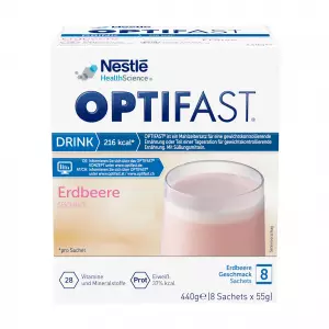 Optifast домашний напиток клубничный порошок