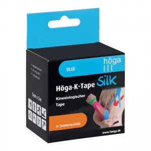 Höga-K-Tape Silk 5cm x 5m синяя кинезиологическая лента